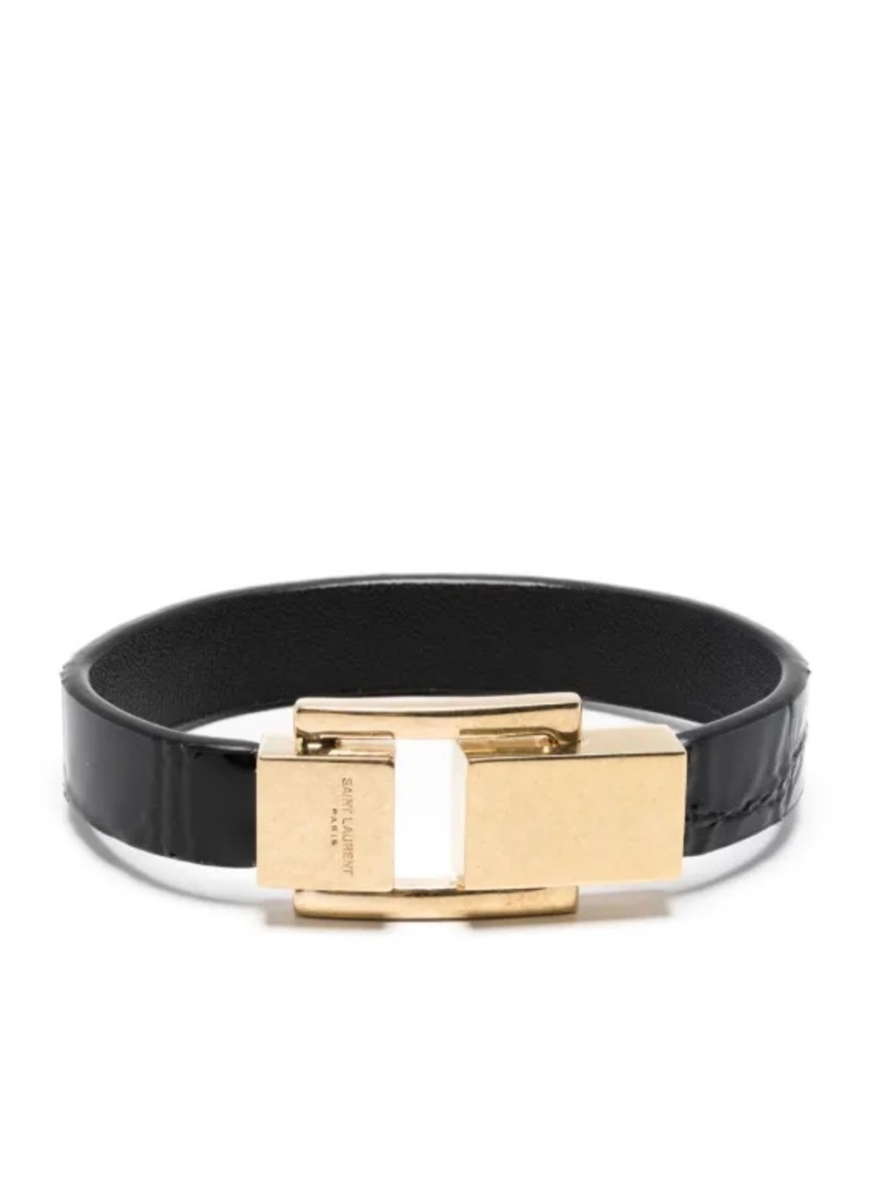 Saint Laurent Le Carré Leather Bracelet